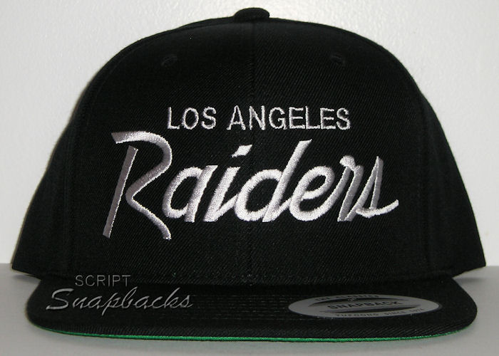Script Snapbacks - Los Angeles Raiders Script Hat - LA Kings Script Cap