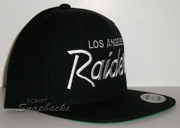 Script Snapbacks - Los Angeles Raiders Script Hat - LA Kings