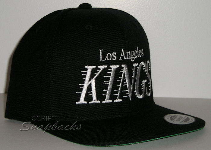 Script Snapbacks - Los Angeles Raiders Script Hat - LA Kings