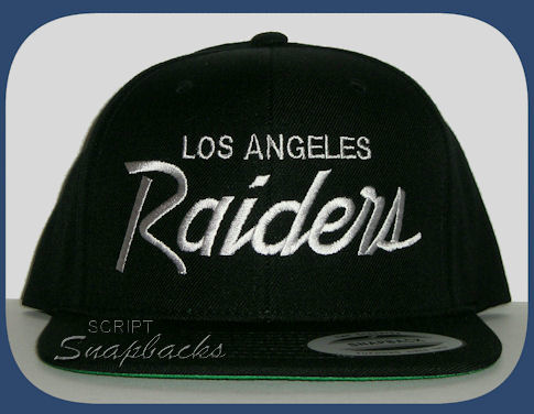 The Hip-hop History of the Raiders Script Snapback - Boardroom